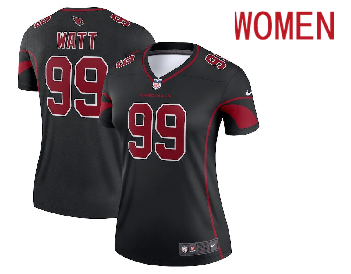 Women Arizona Cardinals 99 J.J. Watt Nike Black Legend NFL Jersey